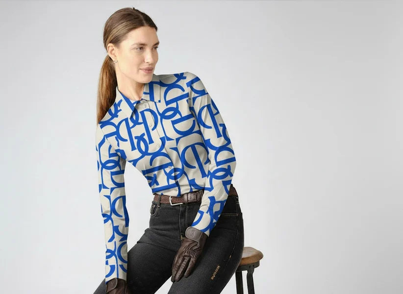 Shirt Valerie Printed L/S SAPPHIRE CRUSH