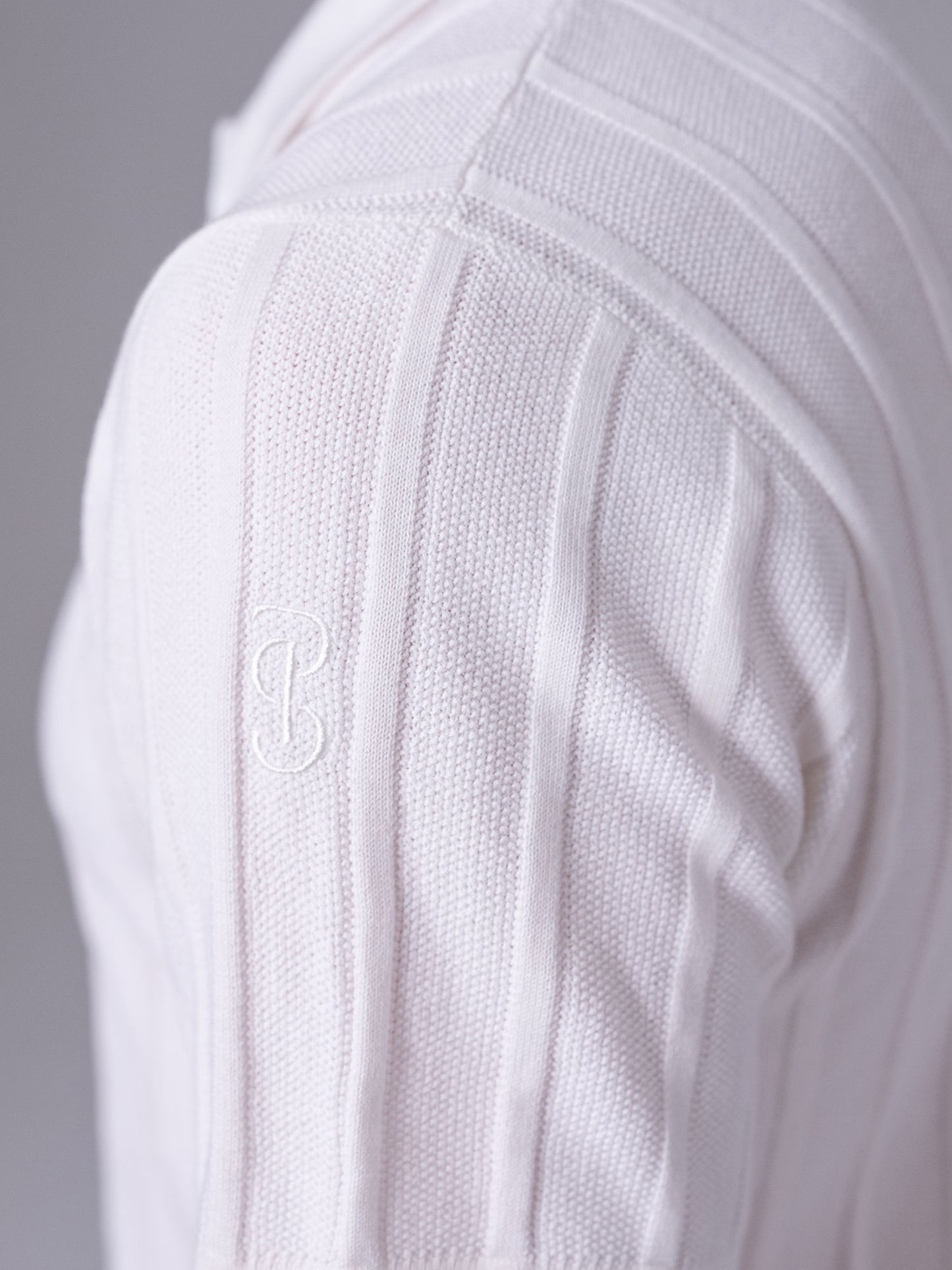 Polo Knitted John, OFF WHITE