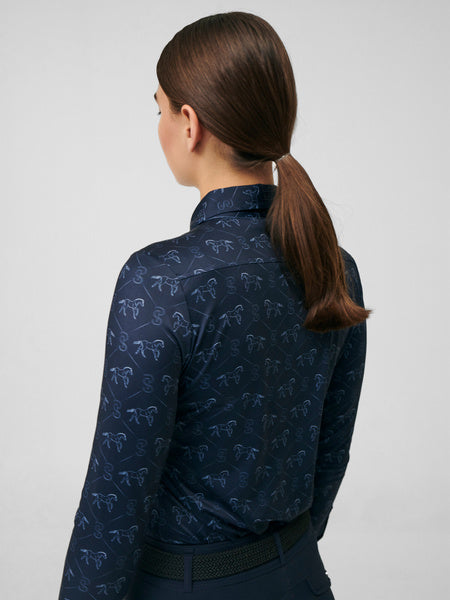 MS Estelle Running Horse L/S NAVY