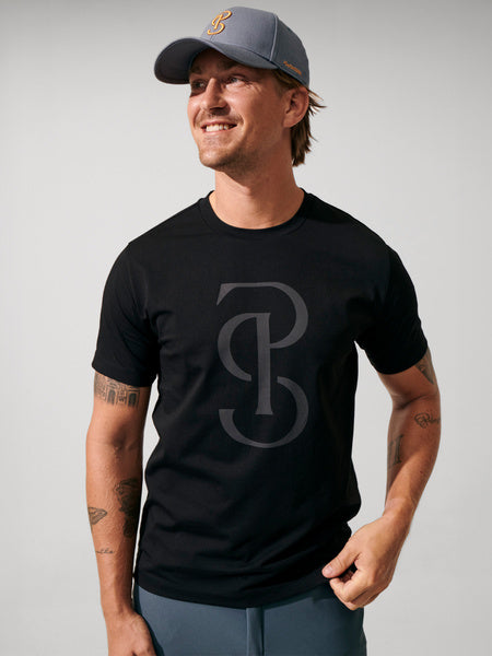 T-Shirt Cotton Scott, BLACK