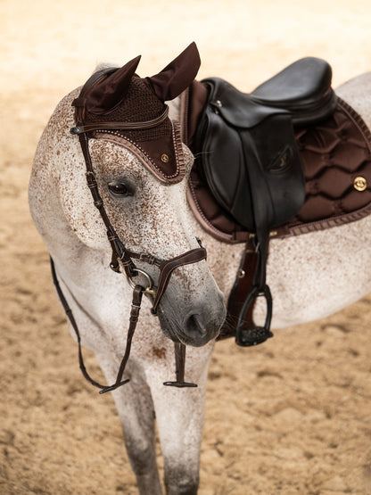 Fly Hat Ruffle Pearl EARTH BROWN