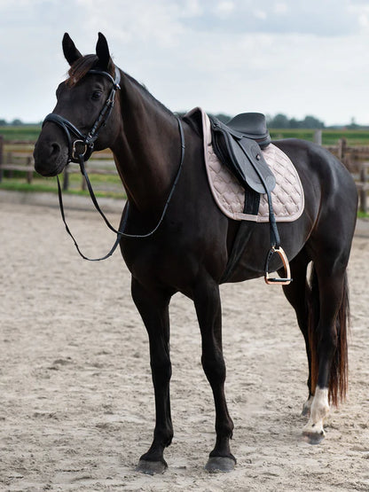 Bundle JUMP Heart Silk Taupe Saddle Pad & Fly Hat, Size FULL