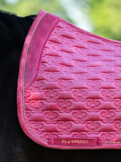 SP Velvet Monogram SCARLET PINK Dressage