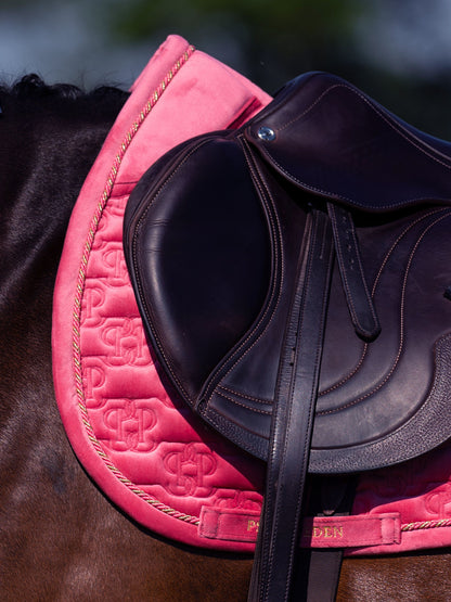 SP Velvet Monogram SCARLET PINK Dressage