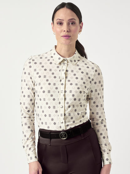 Shirt Valerie Printed L/S OFF WHITE MONOGRAM