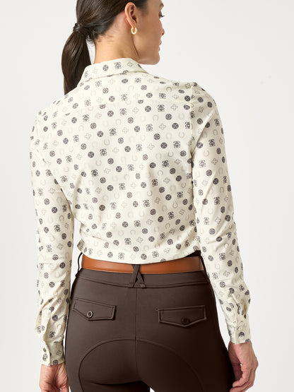 Shirt Valerie Printed L/S OFF WHITE MONOGRAM