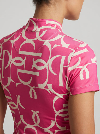 Shirt Vera Printed S/S, HOT HIBISCUS