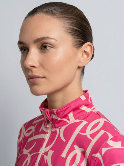 Shirt Vera Printed S/S, HOT HIBISCUS