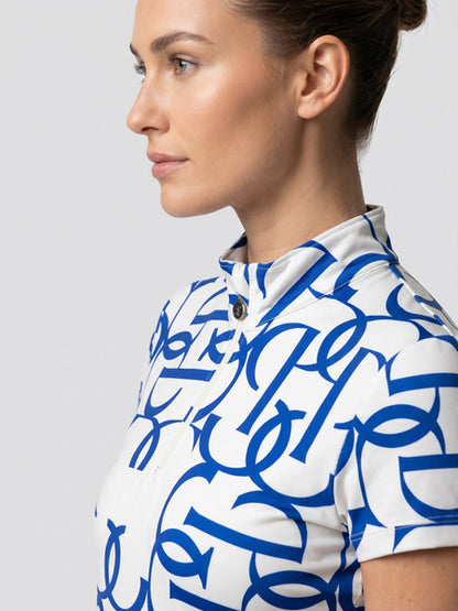 Shirt Vera Printed S/S, SAPPHIRE CRUSH