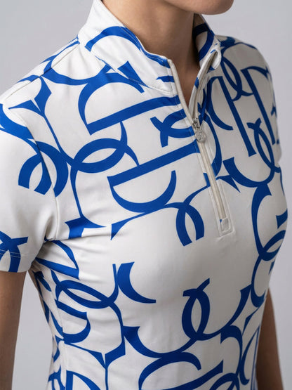 Shirt Vera Printed S/S, SAPPHIRE CRUSH