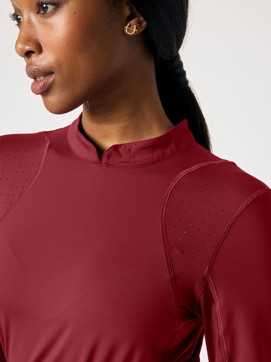 Shirt Claire L/S Airflow MIDNIGHT FUCHSIA