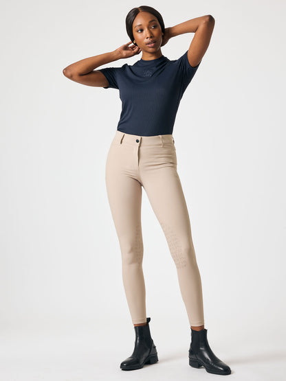 Shirt Courtney Striped Mesh S/S , NAVY