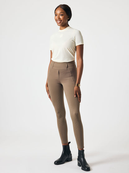 Shirt Courtney Striped Mesh S/S , VANILLA BEIGE
