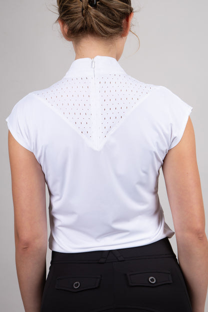 Shirt DAHLIA Competition S/L, WHITE