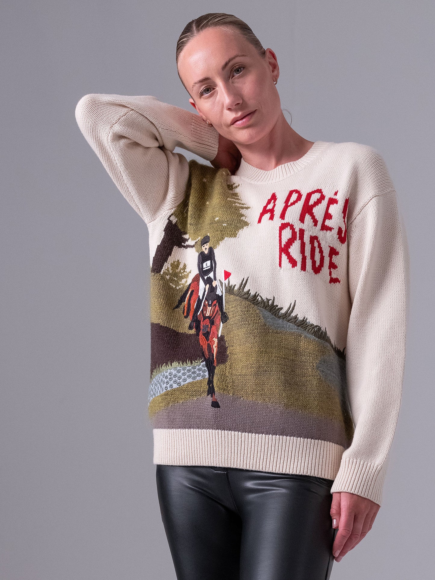 Knit Sweater Apres, OFF WHITE