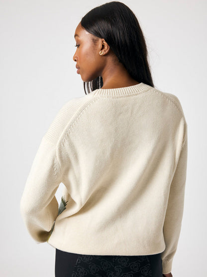 Knit Sweater Apres, OFF WHITE