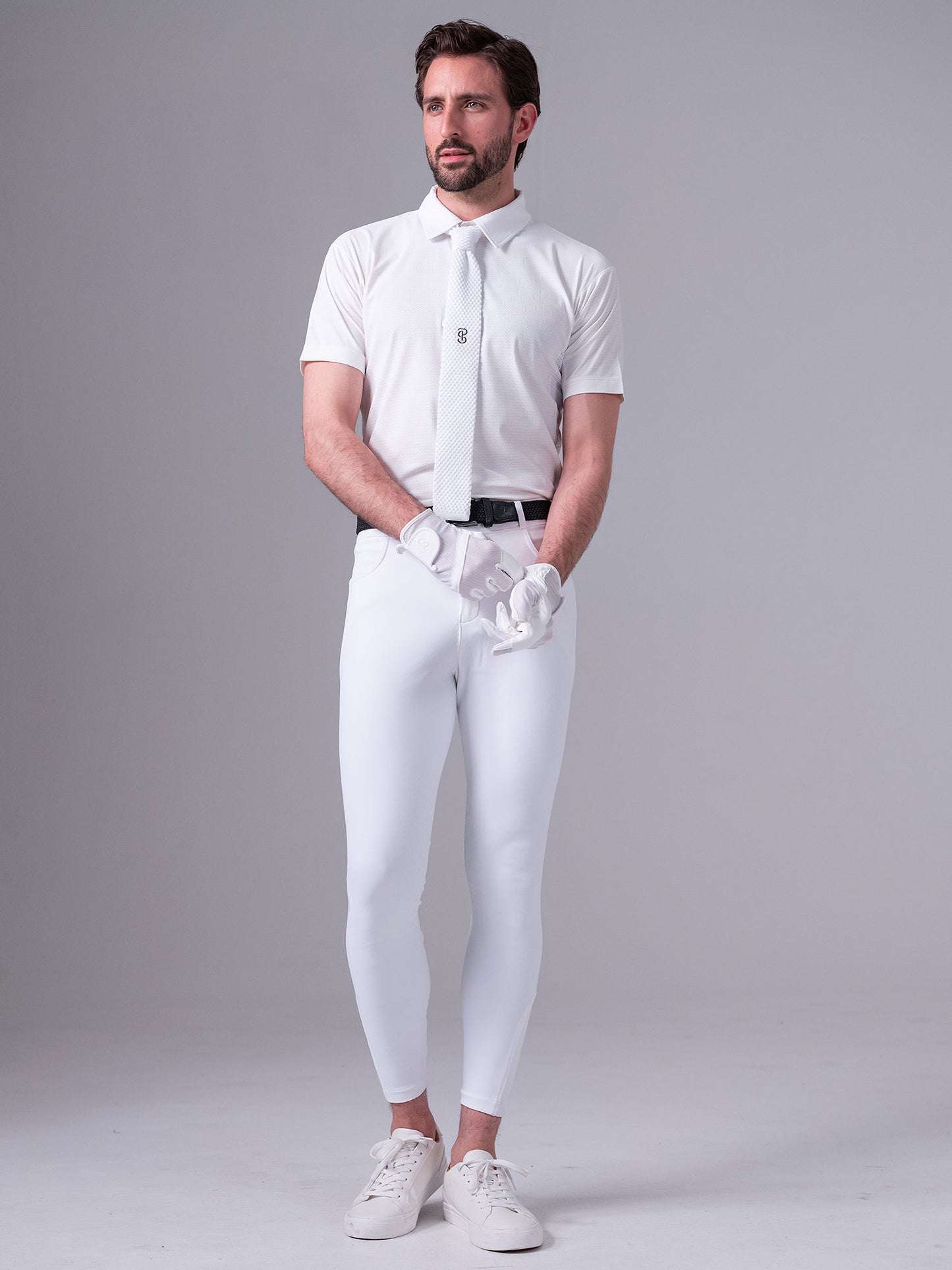 Frederik Knitted Competition Tie, WHITE