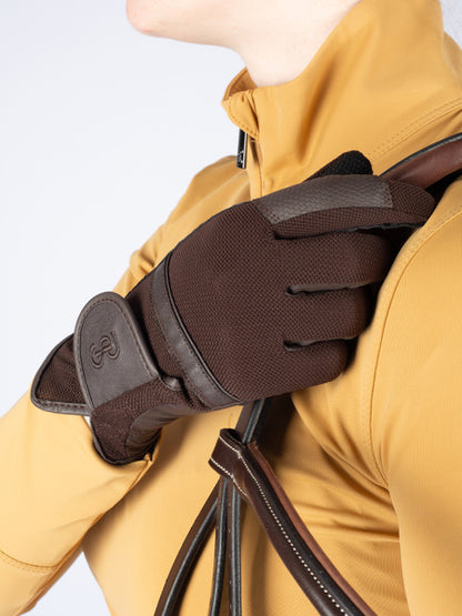 Riding Gloves Mesh COFFEE