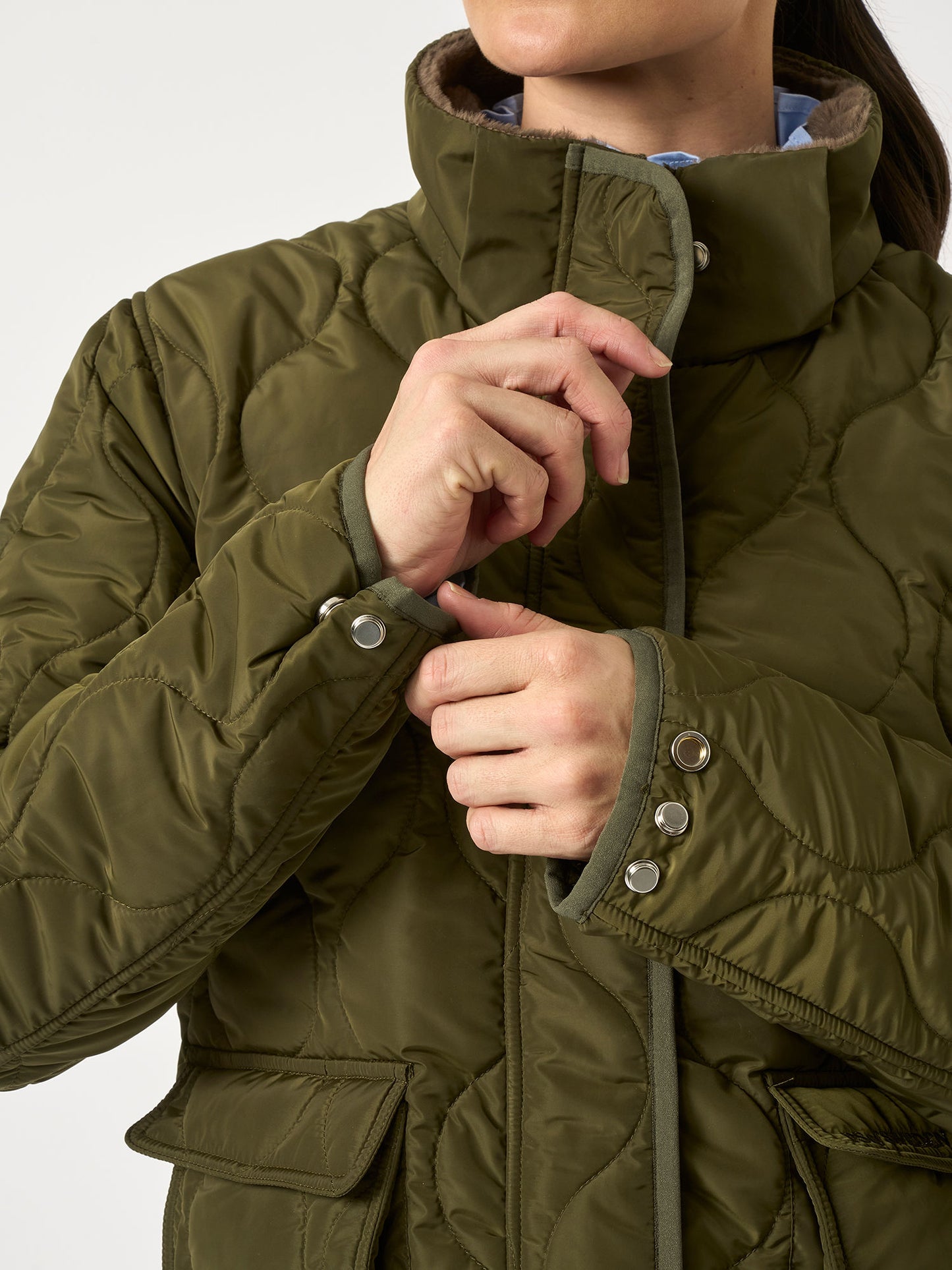 Jacket Lara Quilted, SEAWEED GREEN