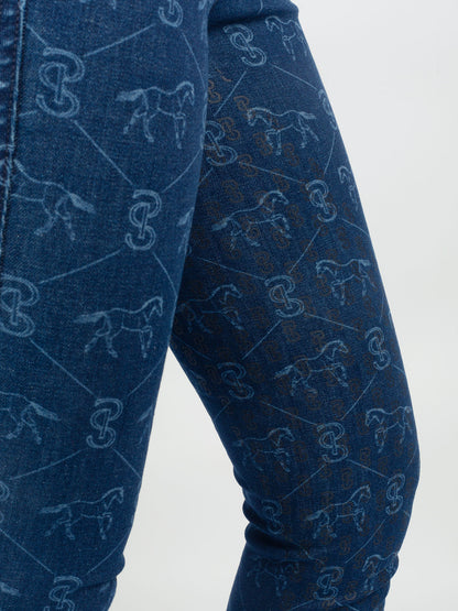 Breeches F/G Running Horse Denim