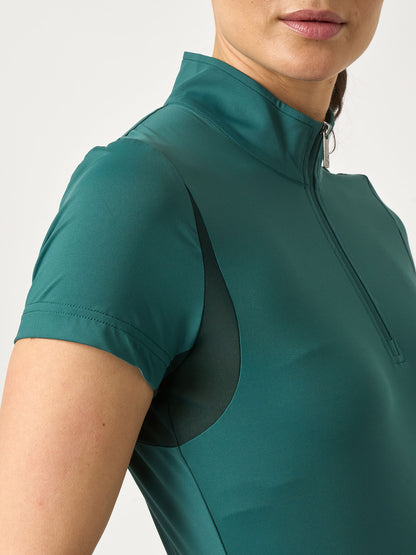 Shirt Everly Quote S/S, Jade Noir