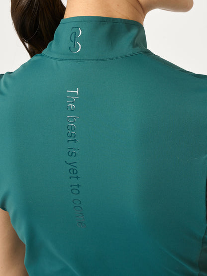 Shirt Everly Quote S/S, Jade Noir
