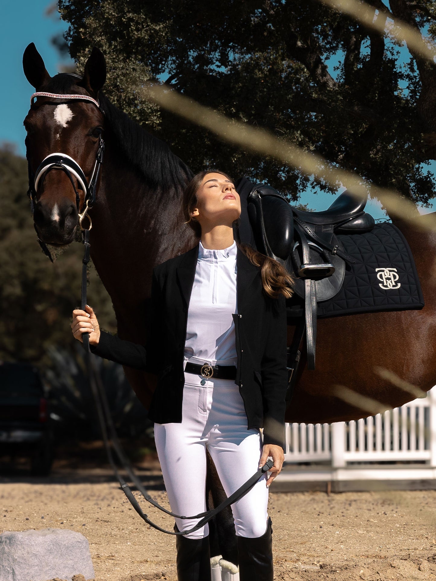 SP Diamond Quilt BLACK, Dressage