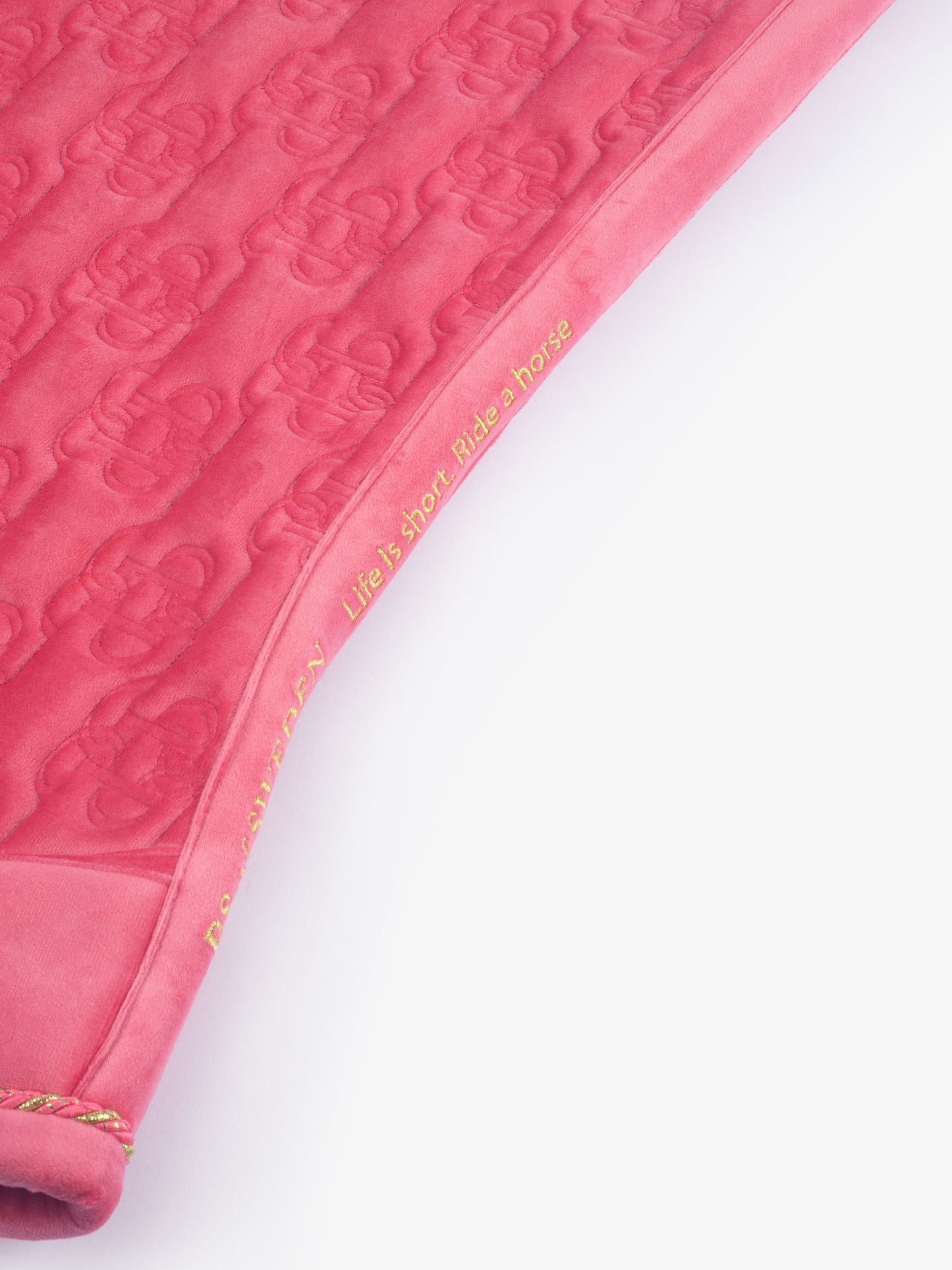 SP Velvet Monogram SCARLET PINK Dressage