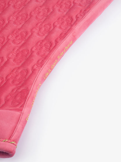 SP Velvet Monogram SCARLET PINK Dressage