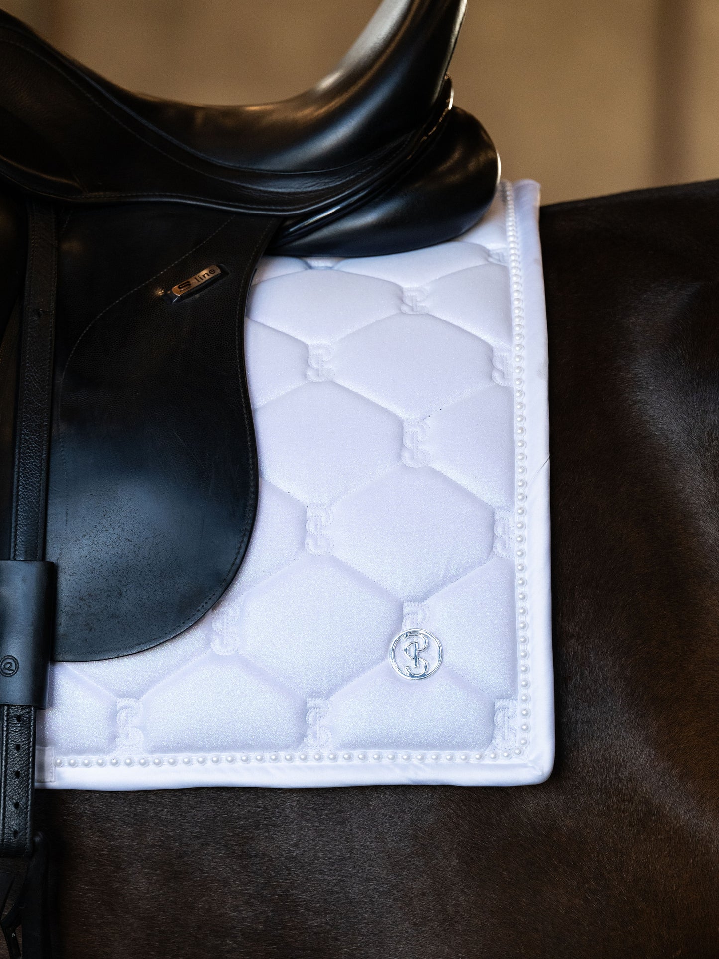 SP Stardust Pearl Sparkly WHITE, Dressage