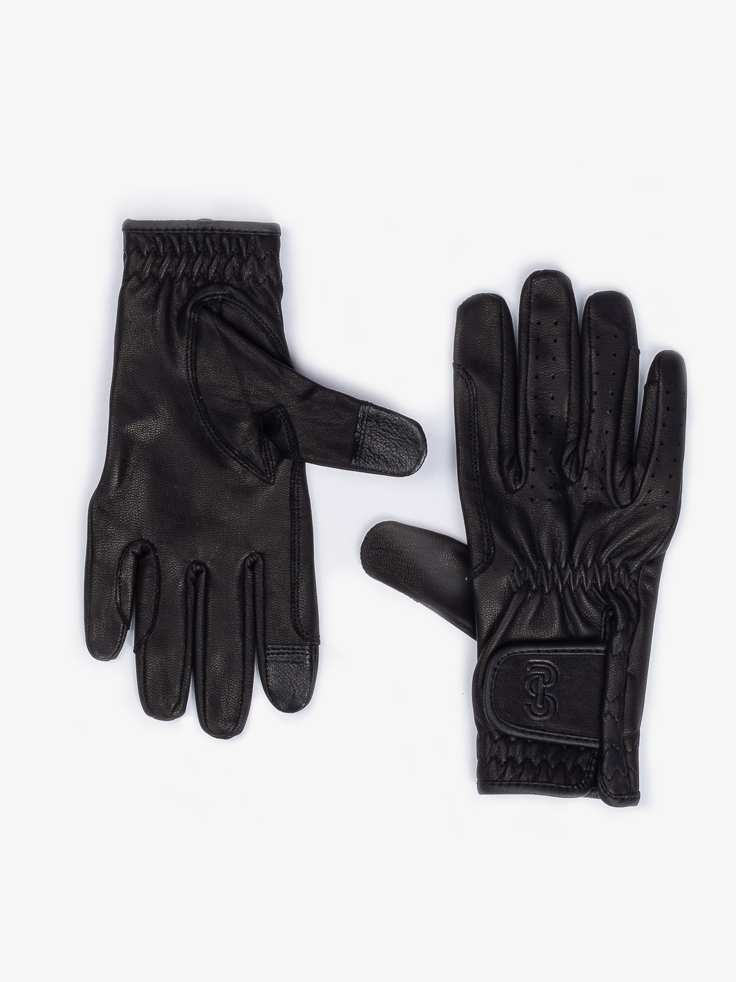 Riding Gloves Soft Leather, BLACK