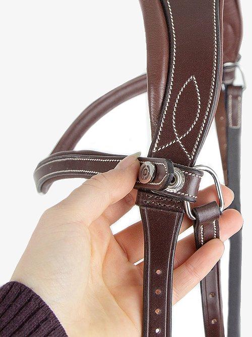 Throatlatch FLAT Dark Stitch - PS Bridles