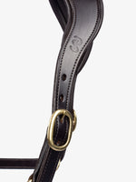 Load image into Gallery viewer, Halter Leather BROWN w Gold Buckles
