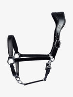 Load image into Gallery viewer, Halter Leather BLACK w Silver Buckles
