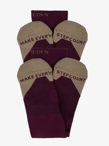 Riding Socks Holly, 2-pack WINE